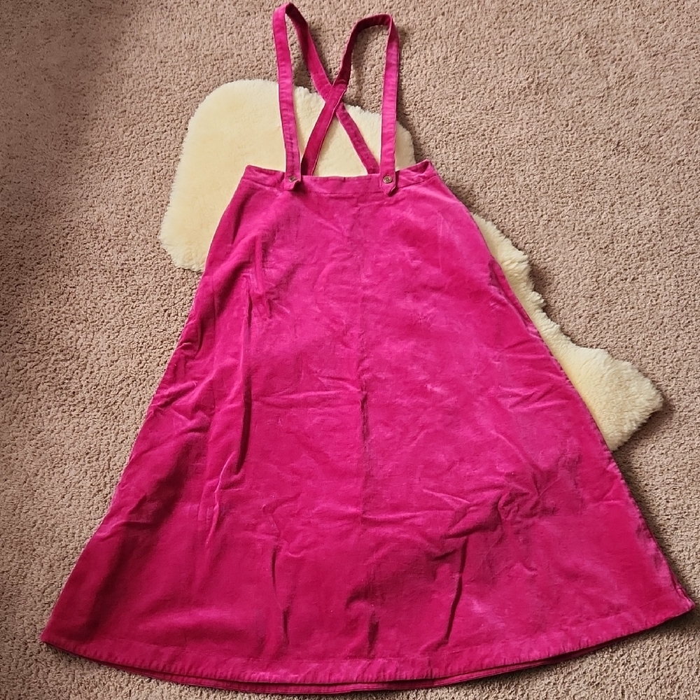 Anthropologie Fuchsia Corduroy Dress Jumper Size 4